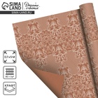 Бумага эколюкс «Белый узор», 0,7 х 5 м 4982414