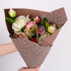 Бумага эколюкс «Белый узор», 0,7 х 5 м 4982414