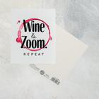 Postcard "Wine Zoom", 8.8 x 10.7 cm Postcard "Wine Zoom", 8.8 x 10.7 cm
