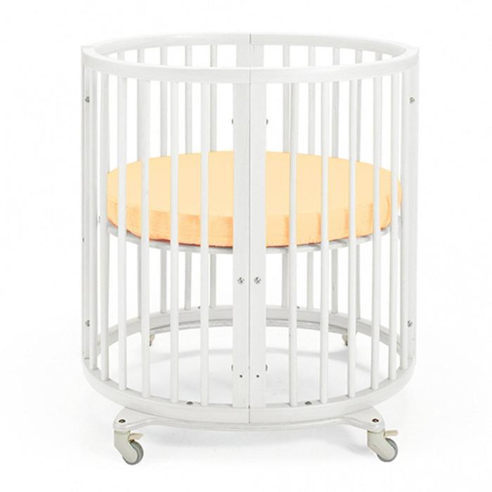 Простыня круглая «Крошка Я» 115х115 см, цвет коралловый, мако-сатин