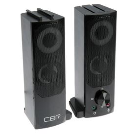 Компьютерные колонки 2.0 CBR CMS 514L Black, 2х3 Вт, USB, чёрные 5109848