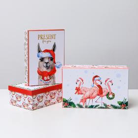 Set of gift boxes 3 in 1 "Characters", 32.5 x 20 x 12.5 - 26 x 17 x 10 cm