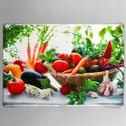 Наклейка на кафельную плитку "Овощная корзинка" 90х60 см - фото 8096830