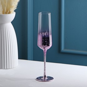 Бокал для шампанского «Мерцание», 190 мл, цвет розовый