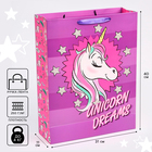 Пакет ламинат вертикальный "Unicorn dreams", Минни Маус и единорог, 31х40х11 см 4628774 - фото 695984