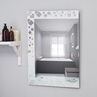 Зеркало, настенное, с пескоструйной графикой, с полочкой, 70х52 см Зеркало, настенное, с пескоструйной графикой, с полочкой, 70х52 см