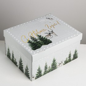 Складная коробка «Уютного нового года», 31,2 × 25,6 × 16,1 см