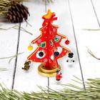Souvenir Christmas "pine tree on stand" sliders 13.5 cm package