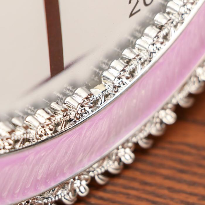 Фоторамка пластик под металл 20х25 см "Цветочная нить" серебро и сиреневый 28,5х23,5х1 см - фото 798608287