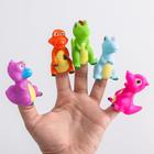 Развивающая пальчиковая игрушка «Динозаврики», 5 шт - фото 107724596