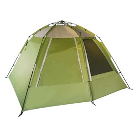 Палатка BTrace Express 4, быстросборная, двухслойная, четырёхместная, цвет зеленый