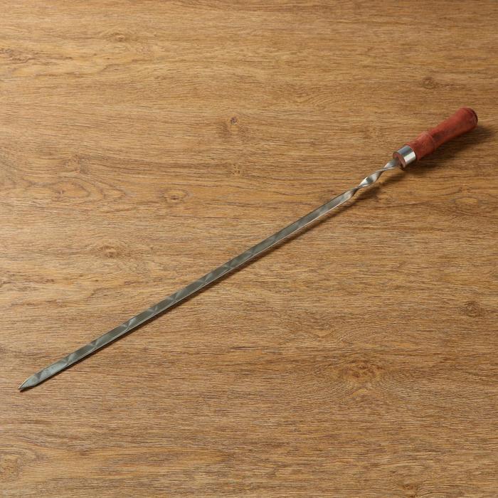 Шампур с деревянной ручкой, 76 см
