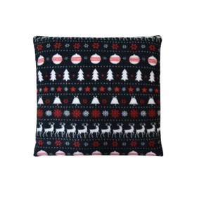 Плед-подушка «Серая дымка, Зимняя сказка», размер 35 × 35 см, флис
