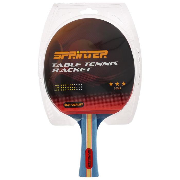 Ракетка для игры в настольный тенис Sprinter 3***, для опытных игроков