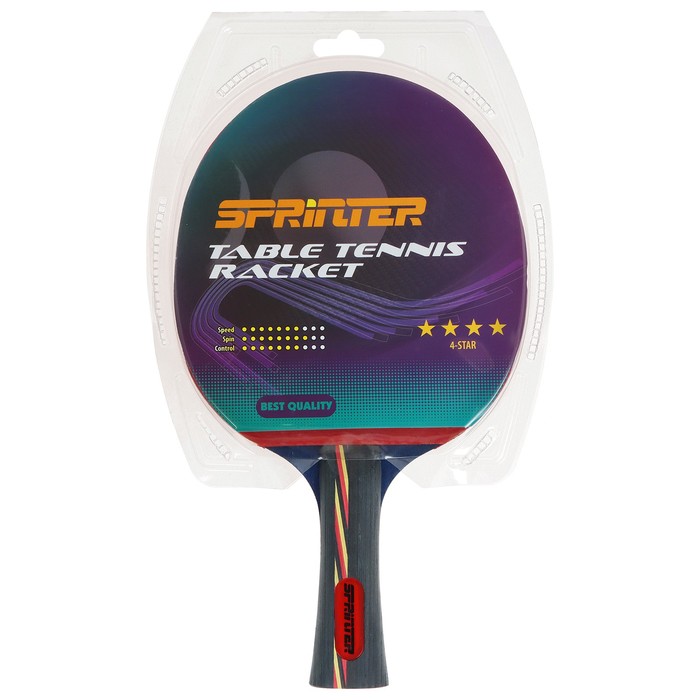 Ракетка для игры в настольный тенис Sprinter 4****, для опытных игроков