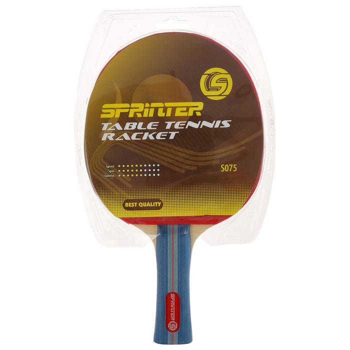 Ракетка для игры в настольный теннис Sprinter, для тренировки и подготовки юных спортсменов