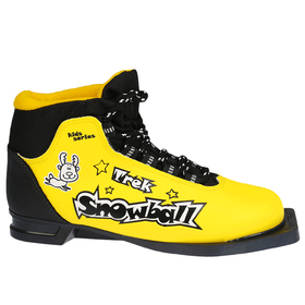 Ботинки лыжные TREK Snowball NN75 ИК, цвет жёлтый, лого чёрный, размер 32 в Донецке