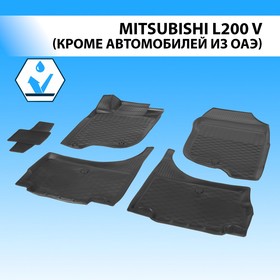 Коврики салона RIVAL, Mitsubishi L200 2015-2019, 14003001 5154554