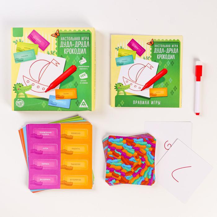 Настольная игра «Дудл-друдл. Крокодил» 2 в 1 - фото 798625608