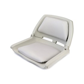 Кресло складное с мягкими накладками Skipper SK75109G, пластик, серое
