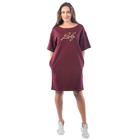 Платье-футболка Lady, размер 46, цвет красный - фото 8075902