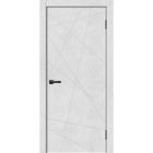 Дверное полотно GEOMETRY-1, 800 × 2000 мм, глухое, цвет бетон снежный - фото 6773945
