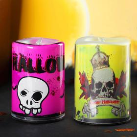 Candle light "Skull", types MIX