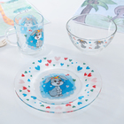 Children's tableware set 3-piece "little Rabbit" bowl 450 ml dish 20 cm, mug 200 ml