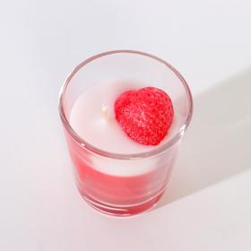 Свеча ароматическая в стакане "Ягодное парфе", 60 г