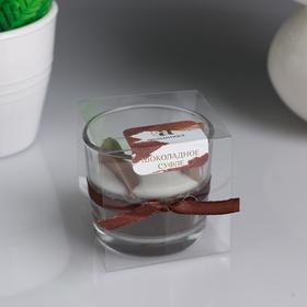 Свеча ароматическая в стакане "Шоколадное суфле", 60 г