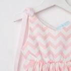 Платье для девочки "Зигзаги", р.36 (134-140), белый/розовый - фото 801915778 Платье для девочки "Зигзаги", р.36 (134-140), белый/розовый - фото 801915778