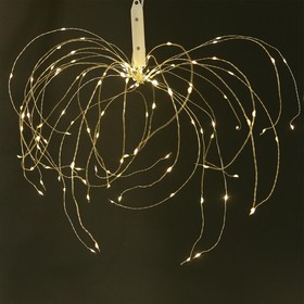 Подвесной светильник Эра "Фейерверк", свечение тёплое белое, 1 режим, солнечная батарея