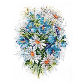 Набор для вышивания «Луговые цветы» 18×15 см