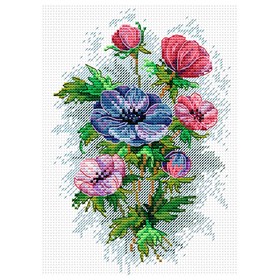 Набор для вышивания «Цветы осени» 18×15 см