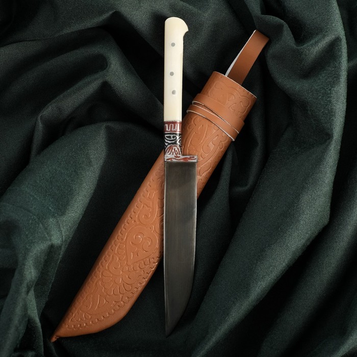 Нож Корд Куруш - Чирчик, кость, узкий ёрма (гарда гравировка)