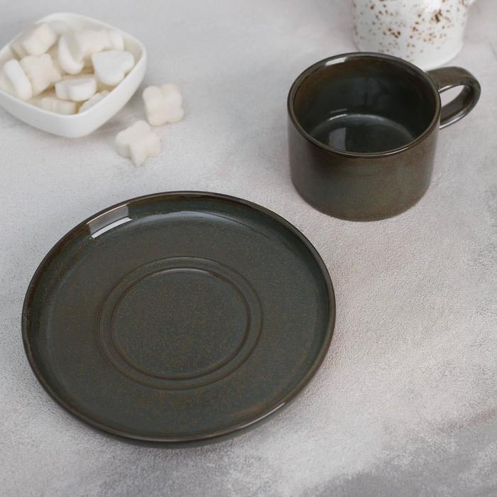 Чайная пара «Пайро», чашка 220 мл, блюдце - фото 798649360