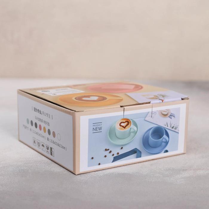 Чайная пара «Пайро», чашка 220 мл, блюдце - фото 798649362