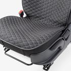 Накидки на передние сиденья Car Performance, 2 шт, fiberflax (лен), ромб, чёрный 5205886 Накидки на передние сиденья Car Performance, 2 шт, fiberflax (лен), ромб, чёрный 5205886