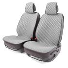 Накидки на передние сиденья Car Performance, 2 шт, fiberflax (лен), ромб, серый 5205899 - фото 94715