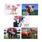 Pocket calendar "symbol of the year - 6" 2021, 7 x 10 cm, MIX Pocket calendar "symbol of the year - 6" 2021, 7 x 10 cm, MIX