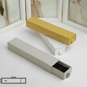 Коробочка подарочная под браслет/цепочку/часы "Драгоценность", 21*4, выдвижная, цвет МИКС (6 шт)