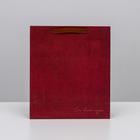 Пакет ламинированный вертикальный «От всего сердца», M 26 × 30 × 9 см 4725152