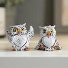 Souvenir Polyresin "owl with a heart-belly" MIX 4x4,1x3 cm Souvenir Polyresin "owl with a heart-belly" MIX 4x4,1x3 cm