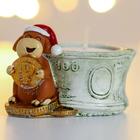 Candle holder with a candle "With bill" 5.3 x 5.5 x 7.9 cm Candle holder with a candle "With bill" 5.3 x 5.5 x 7.9 cm