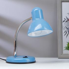 Лампа настольная на подставке 1х60Вт Е27 шнур 1,5м синий