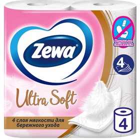 {{photo.Alt || photo.Description || 'Туалетная бумага Zewa Ultra Soft, 4 слоя, 4 рулона'}}