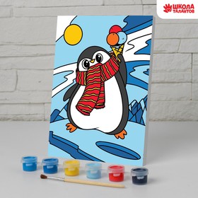 Картина по номерам «Пингвин» 21х15 см