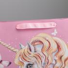 Пакет ламинированный вертикальный «Единорог», M 26 × 30 × 9 см 4725165