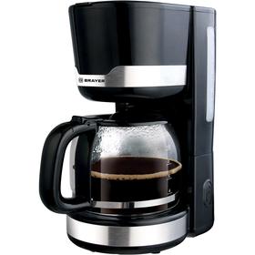 Кофеварка BRAYER BR1120, капельная, 1000 Вт, 1.5 л, поддержание температуры, чёрная