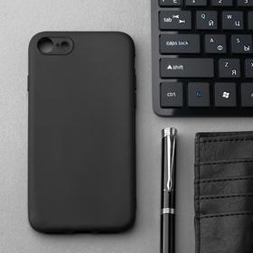 Чехол Innovation, для iPhone 7/8/SE 2020, силиконовый, матовый, черный